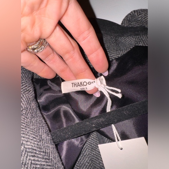 Thakoon Herringbone Wrap Tie Jacket NWT - Picture 9 of 10